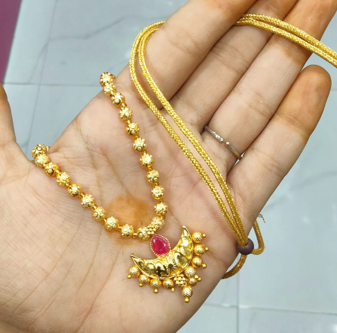 (18inch) fancy ad stone vati manglsutra