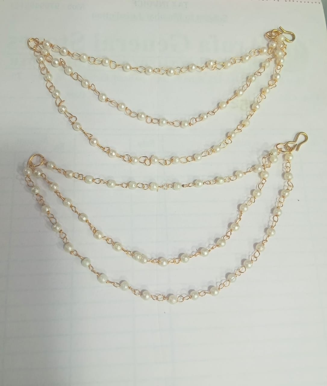 Classic Pearl Earring Chains