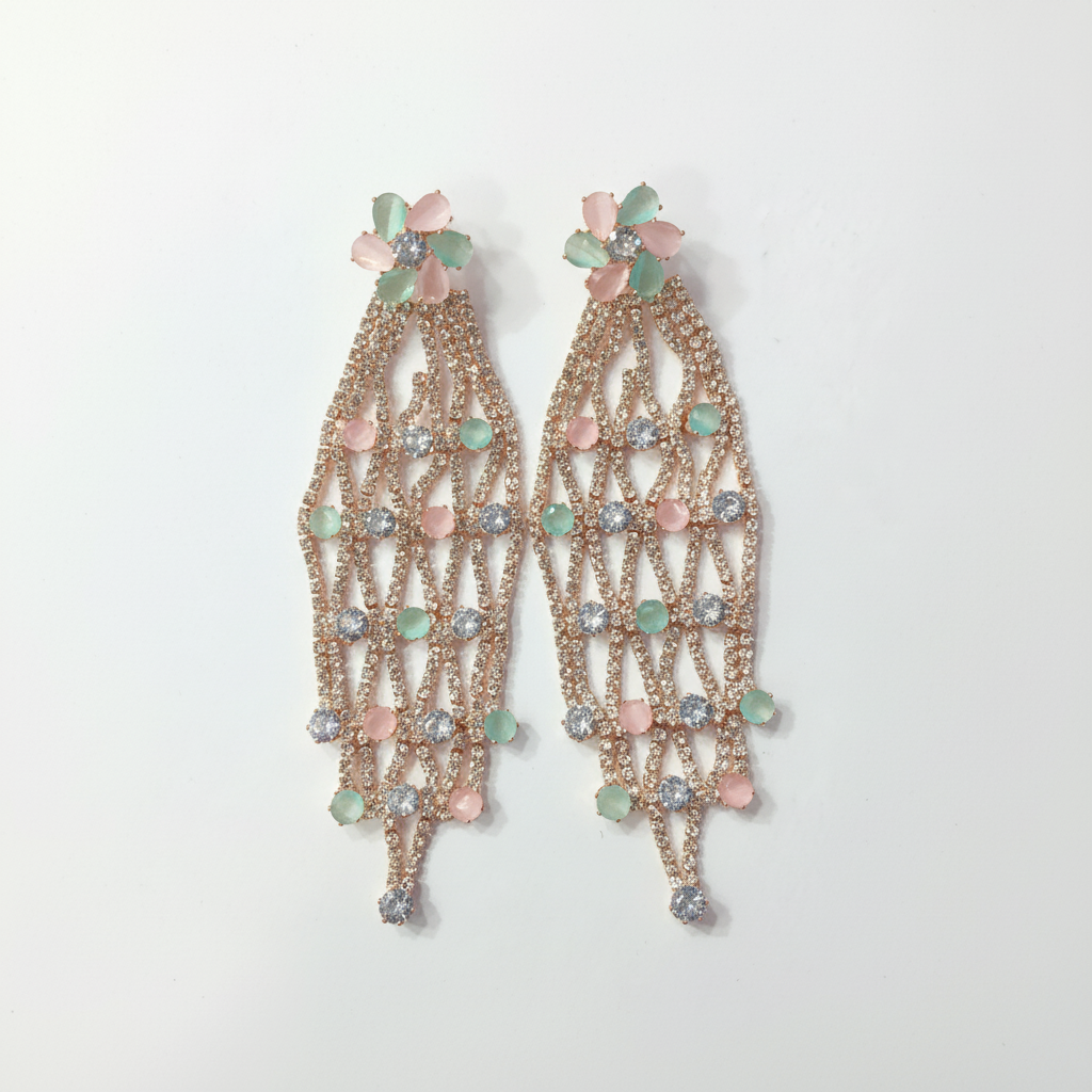 Rose Gold Fancy Earrings